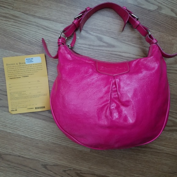 90's Style! Hot Pink Louisa Shoulder Bag w Duster - Picture 5 of 8